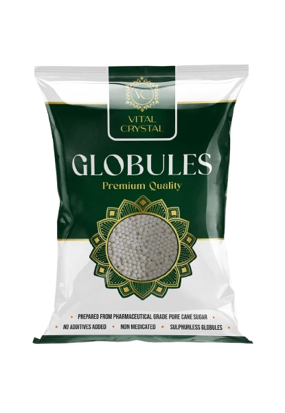 Premium homeopathic globules from Vital Crystal